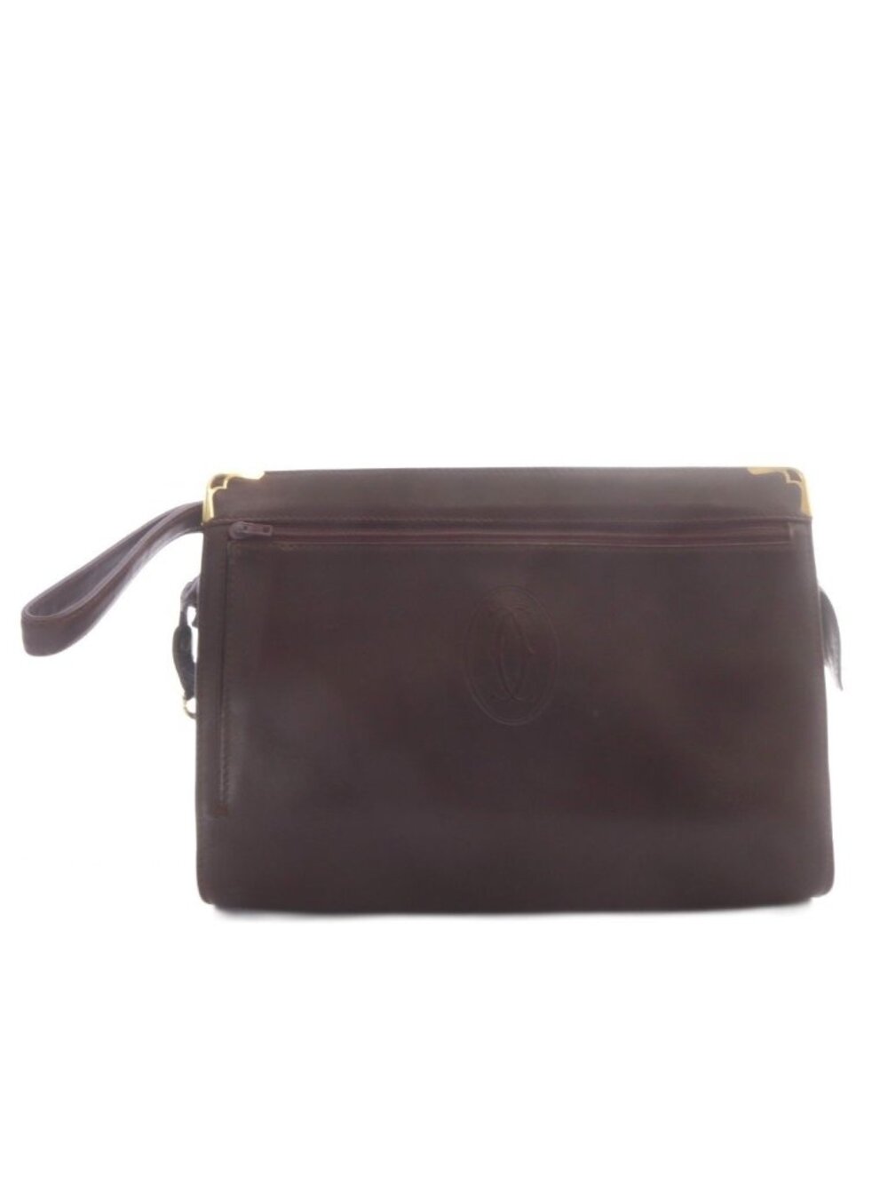 Cartier Must Line Clutch Leather Bordeaux